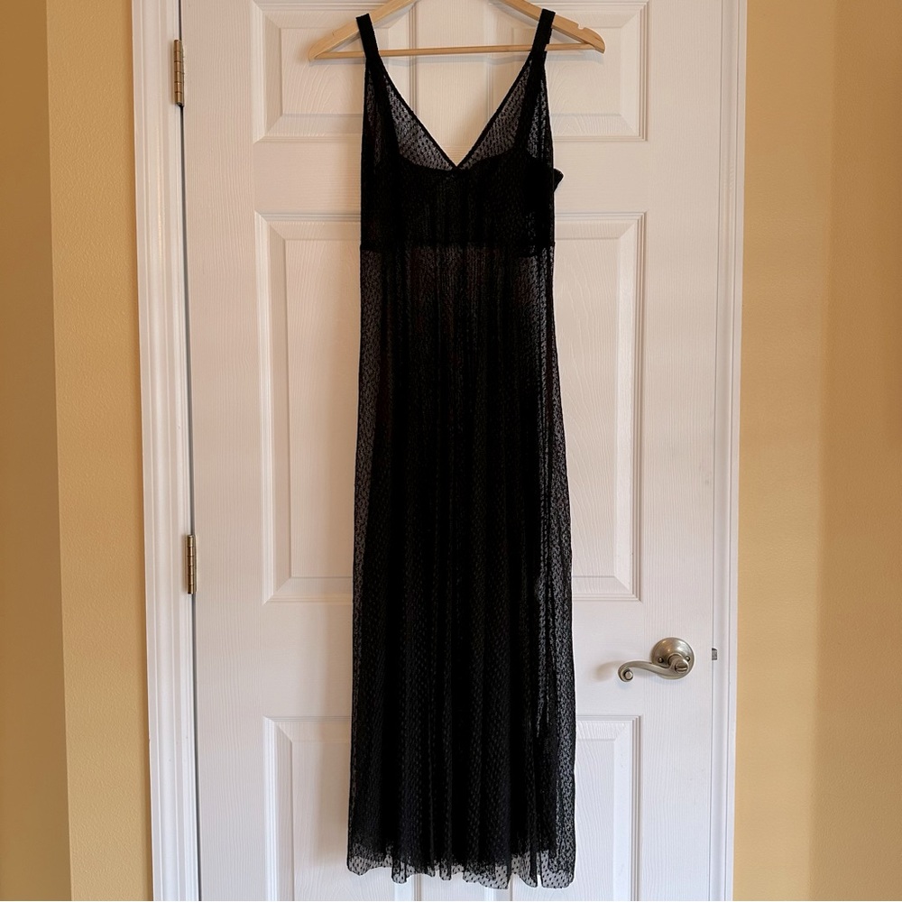 Zara sheer mesh long dress